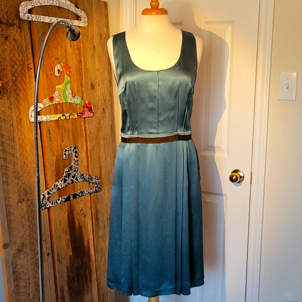 Dolce and Gabbana Silk Dress with Pockets